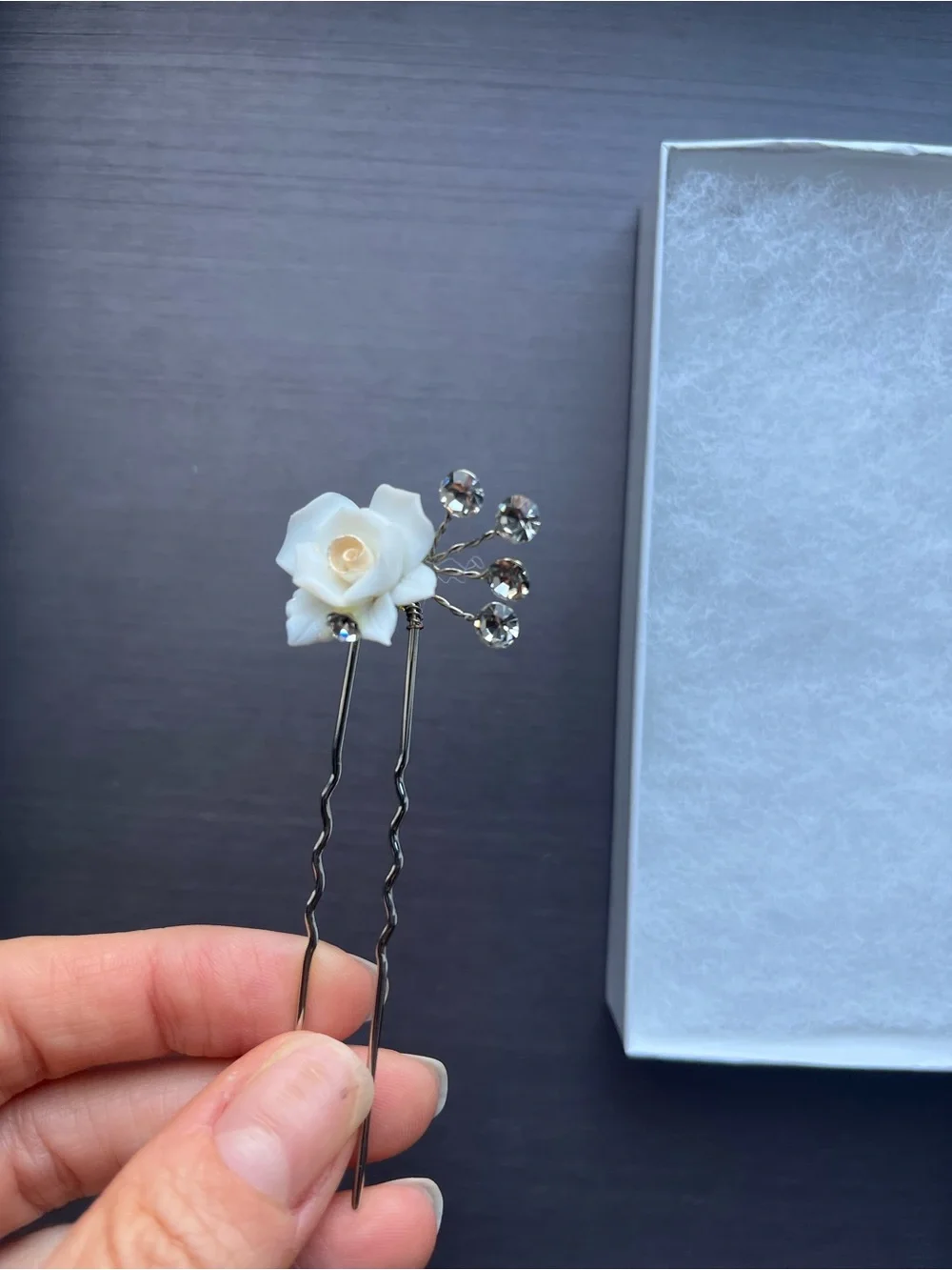 NEW Crystal Bridal Hair Pin. Never Worn.